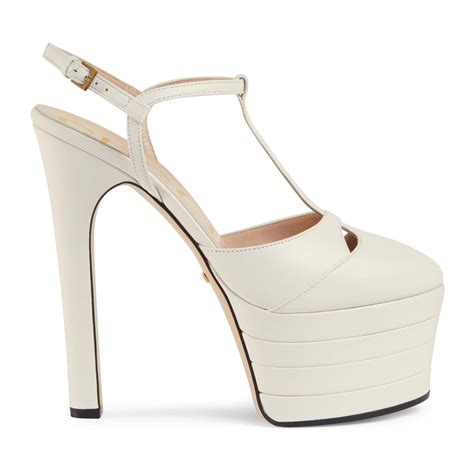 gucci t-strap platform pump